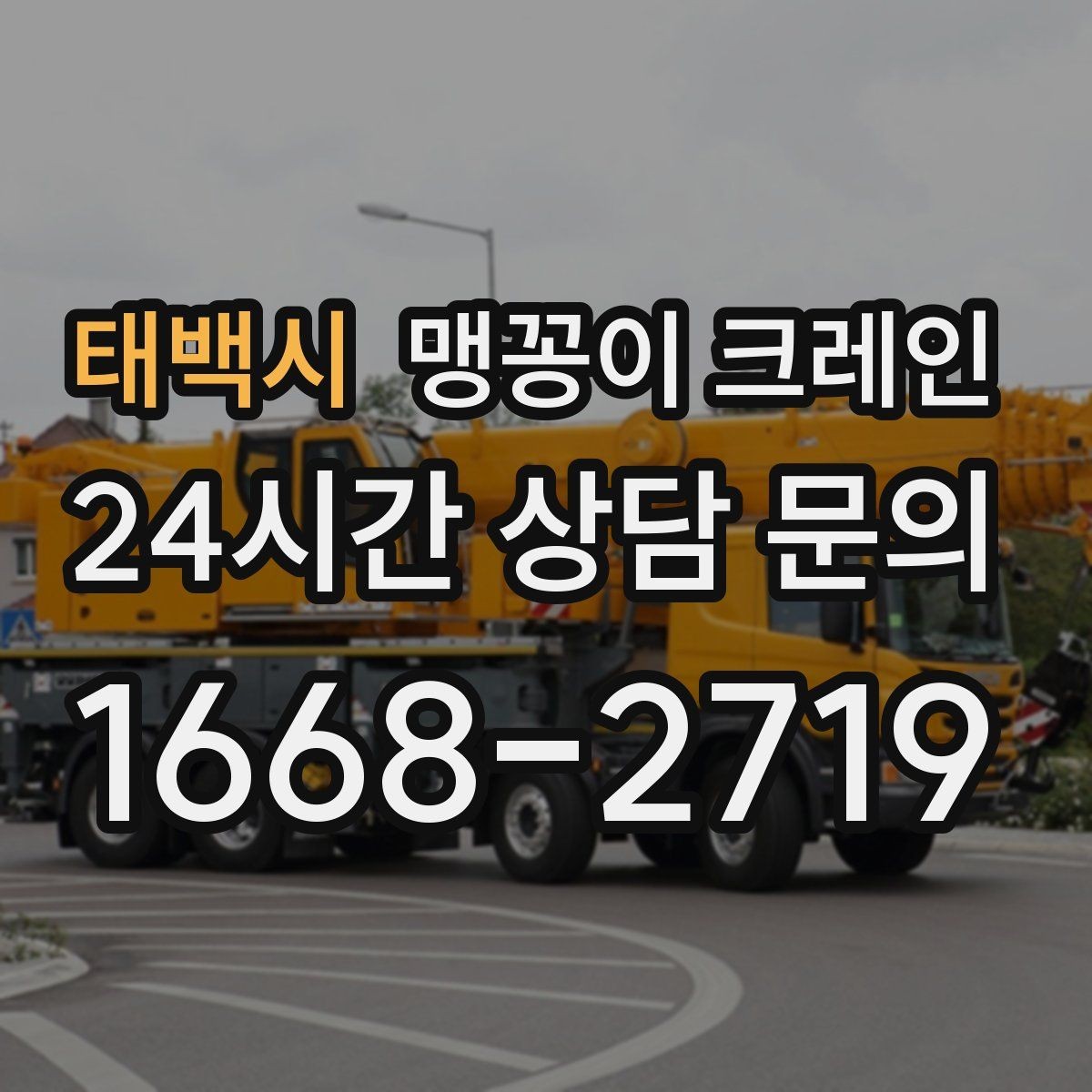 태백시 맹꽁이 크레인 사람 동선이 많은 곳에서 안전하게 작업하기