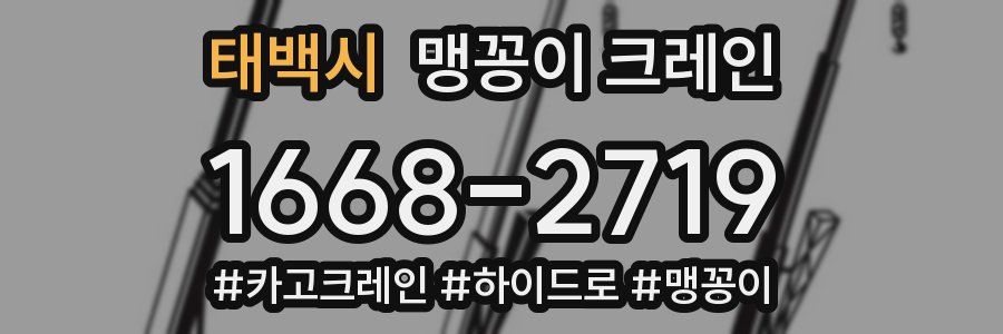 태백시 맹꽁이 크레인