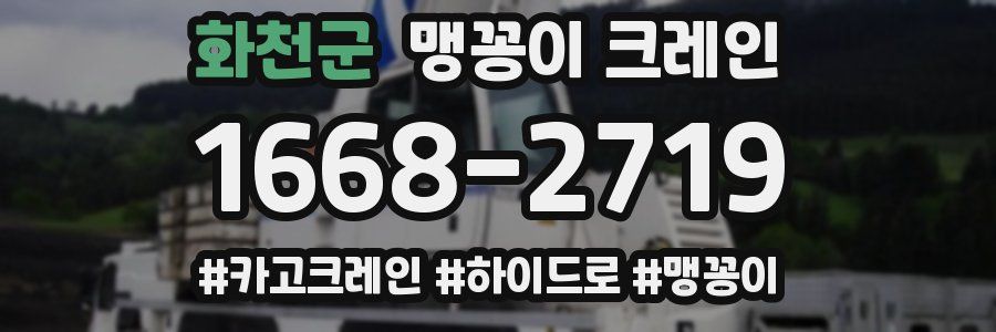 화천군 맹꽁이 크레인