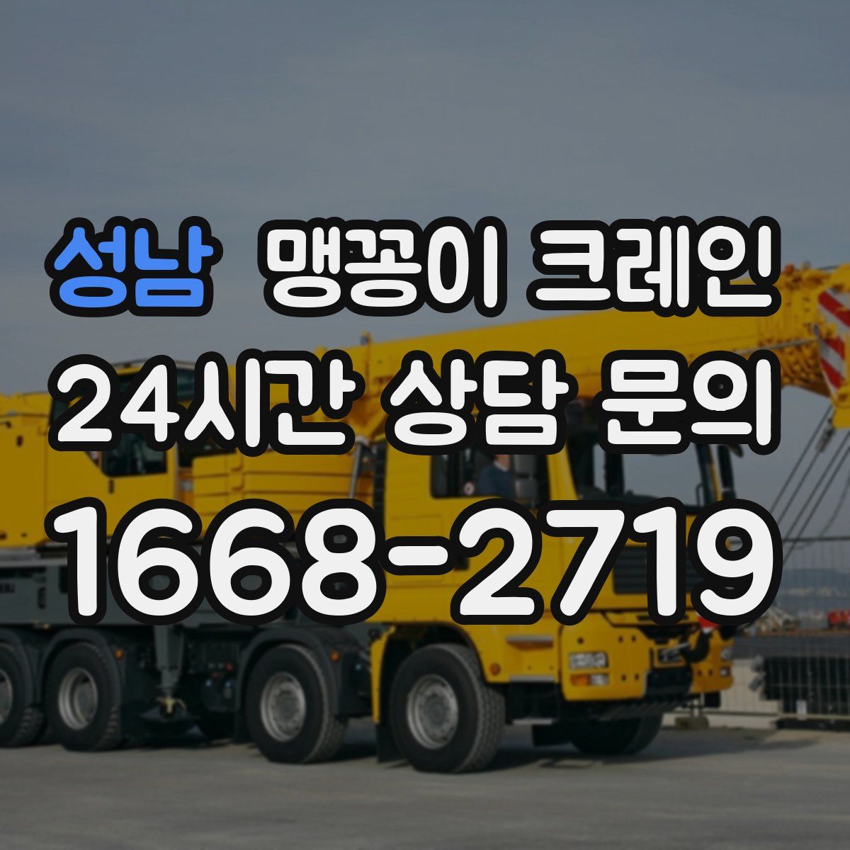 성남 맹꽁이 크레인