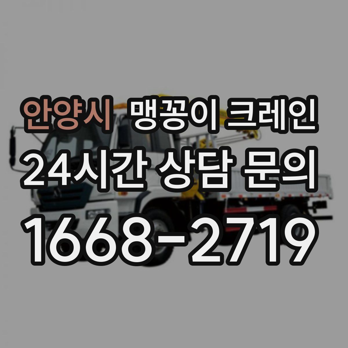 안양시 맹꽁이 크레인