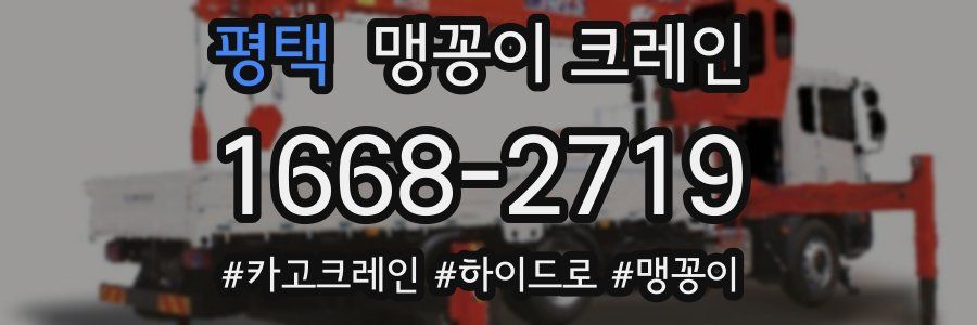 평택 맹꽁이 크레인