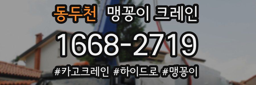 동두천 맹꽁이 크레인