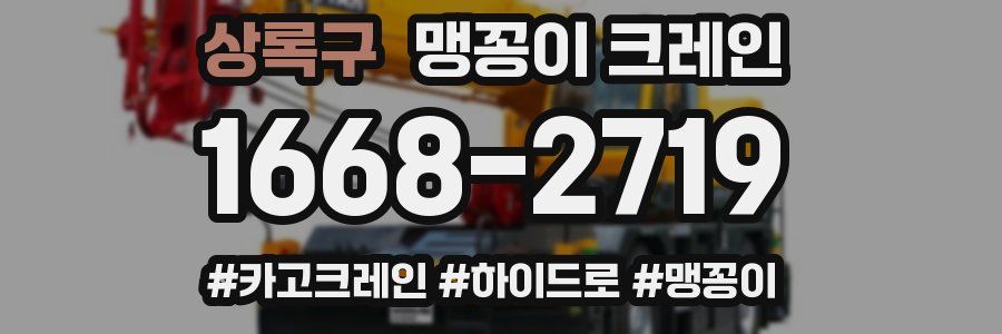 상록구 맹꽁이 크레인