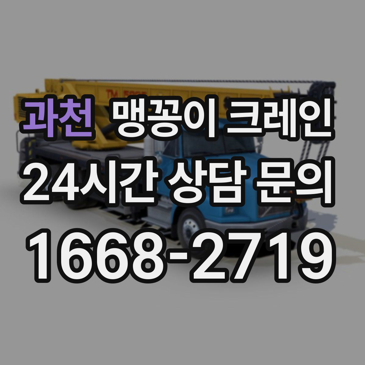 과천 맹꽁이 크레인