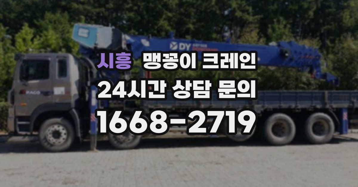시흥 맹꽁이 크레인
