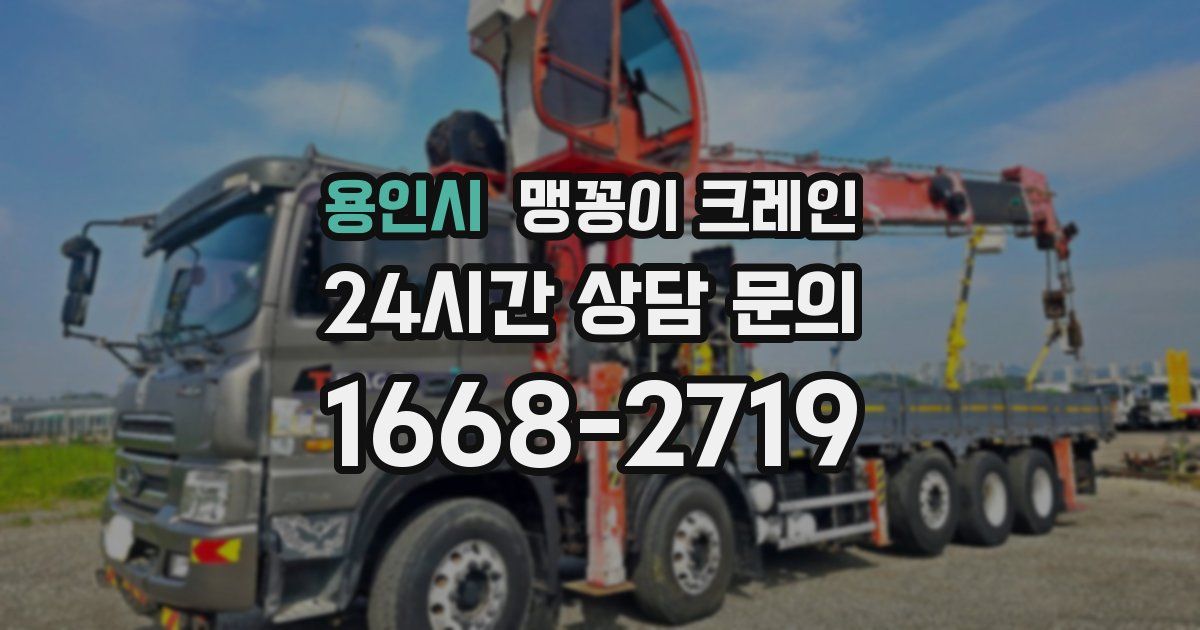 용인시 맹꽁이 크레인