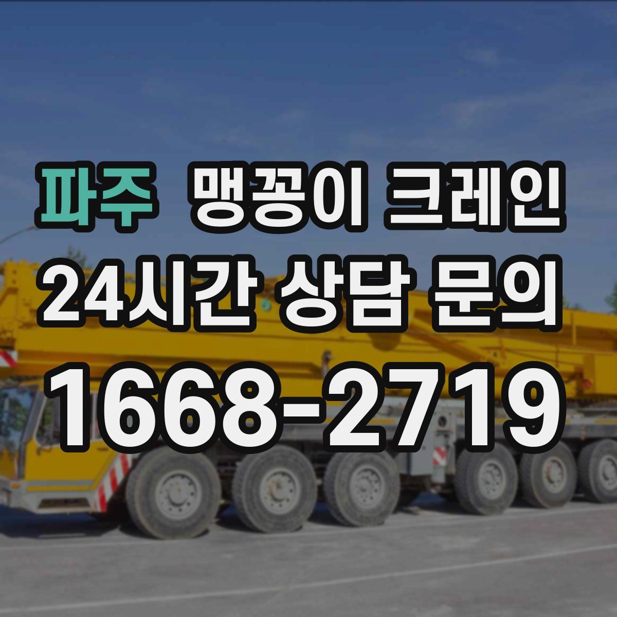 파주 맹꽁이 크레인