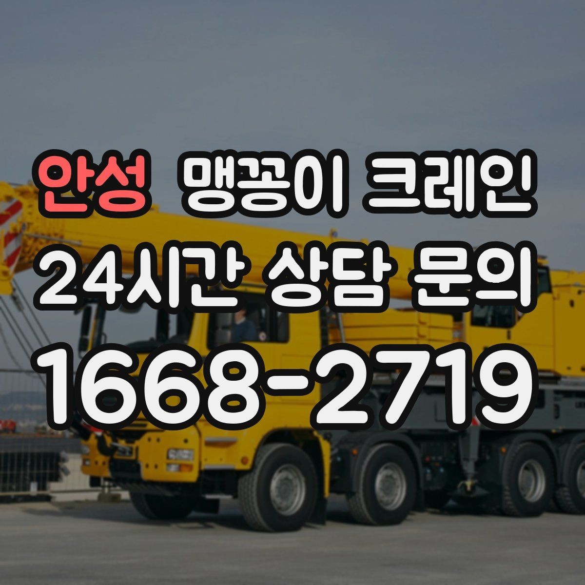 안성 맹꽁이 크레인 장비 무게 추정이 필요한 이유