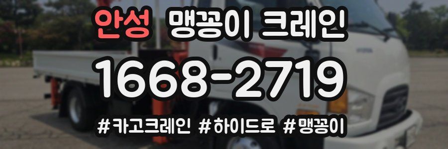 안성 맹꽁이 크레인