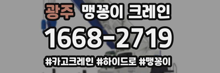 광주 맹꽁이 크레인