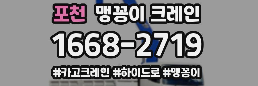 포천 맹꽁이 크레인