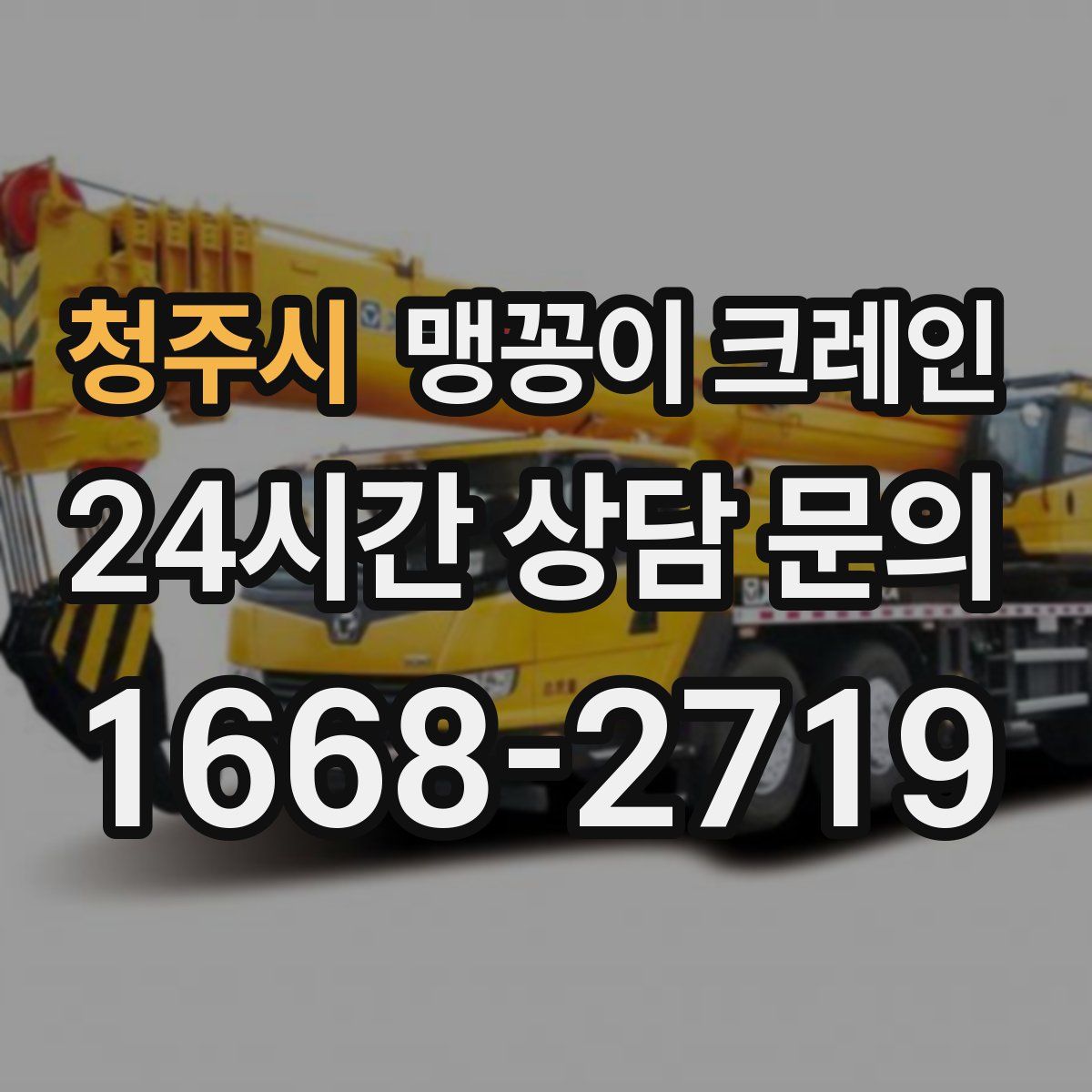 청주시 맹꽁이 크레인