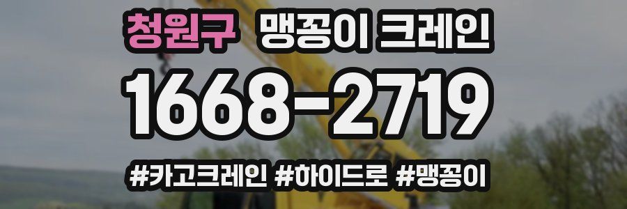 청원구 맹꽁이 크레인