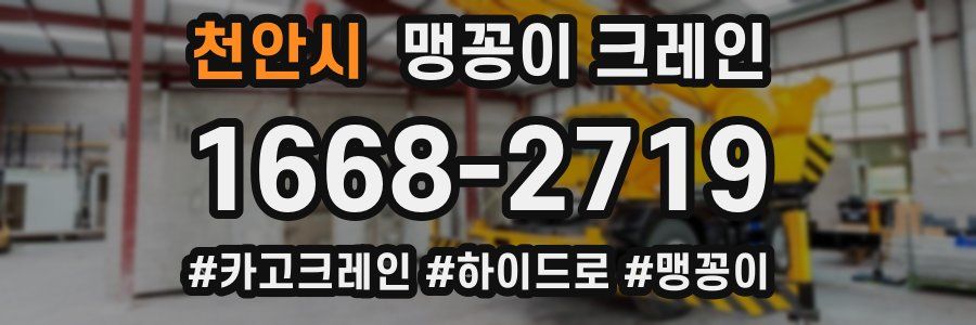 천안시 맹꽁이 크레인