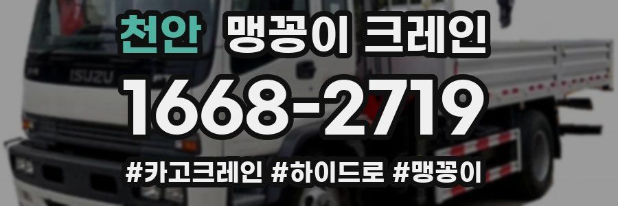 천안 맹꽁이 크레인