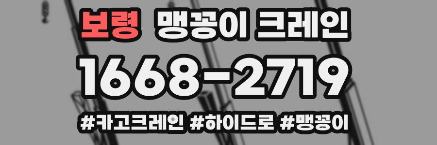 보령 맹꽁이 크레인