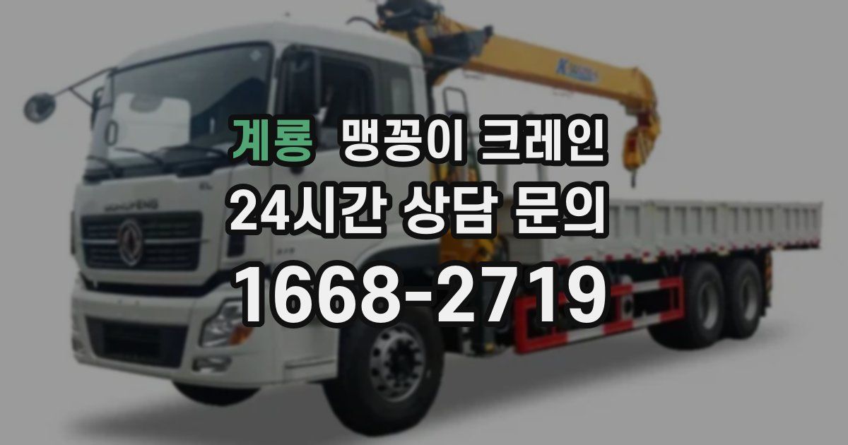 계룡 맹꽁이 크레인