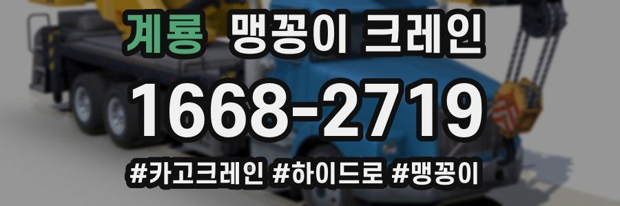 계룡 맹꽁이 크레인