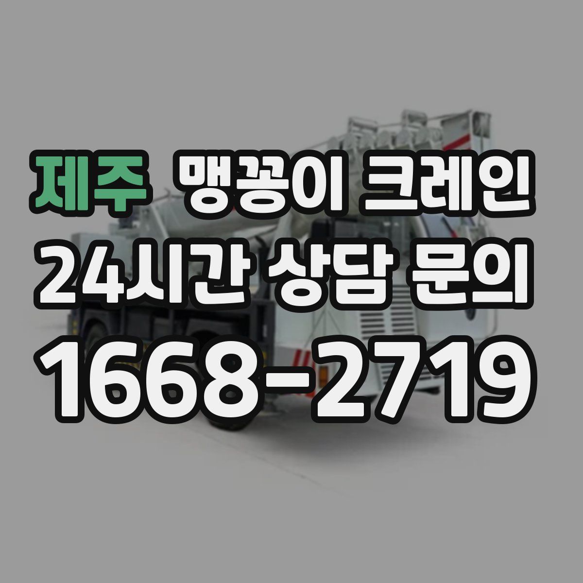 제주 맹꽁이 크레인