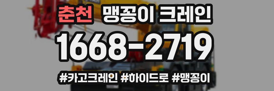 춘천 맹꽁이 크레인