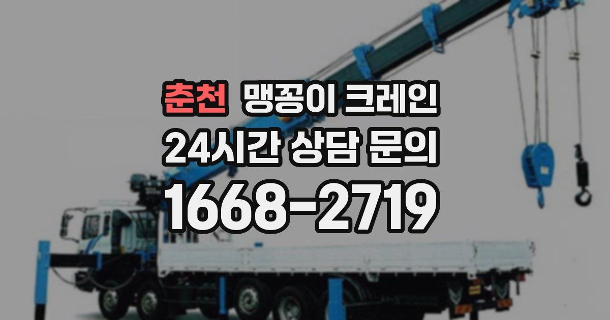 춘천 맹꽁이 크레인