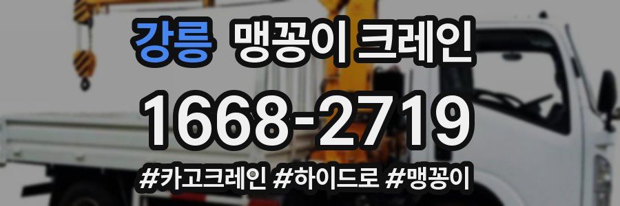 강릉 맹꽁이 크레인