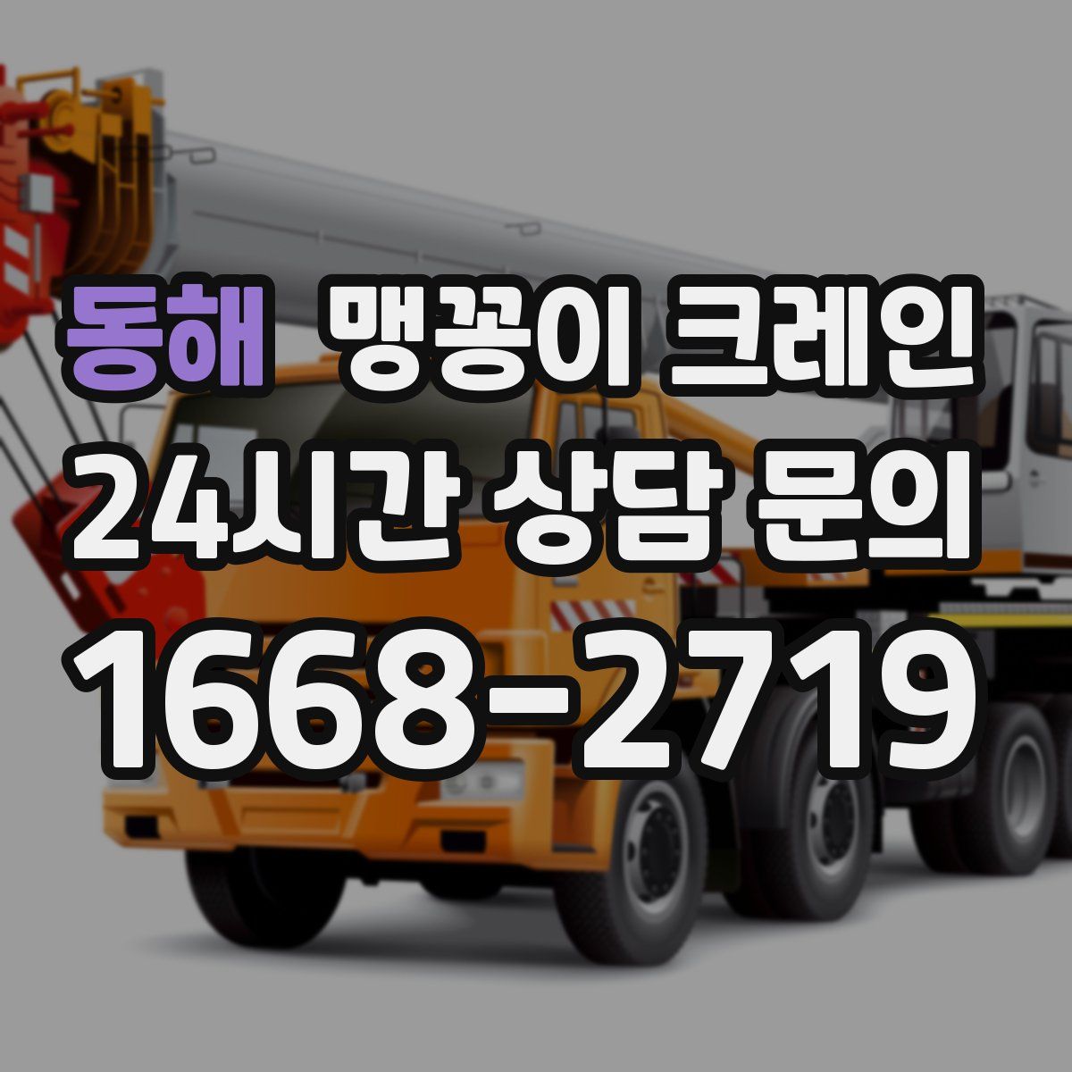 동해 맹꽁이 크레인