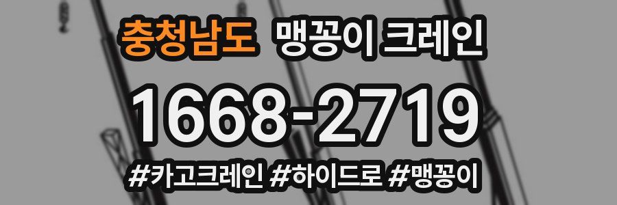 충청남도 맹꽁이 크레인