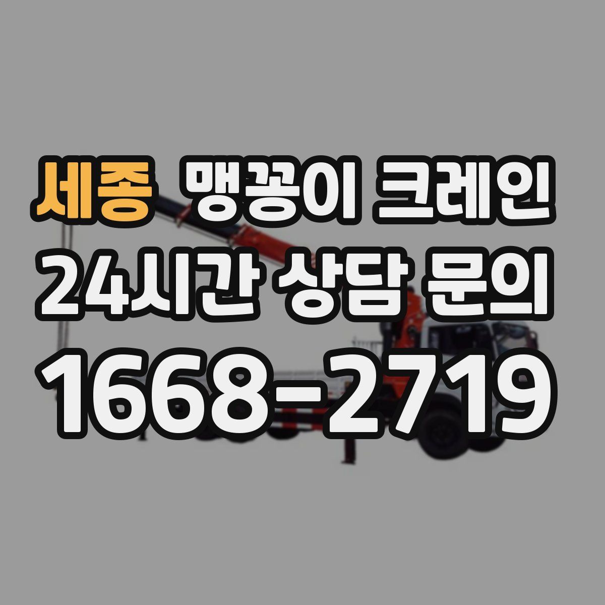세종 맹꽁이 크레인