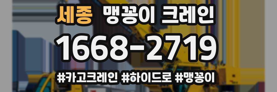 세종 맹꽁이 크레인