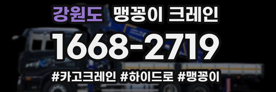 강원도 맹꽁이 크레인