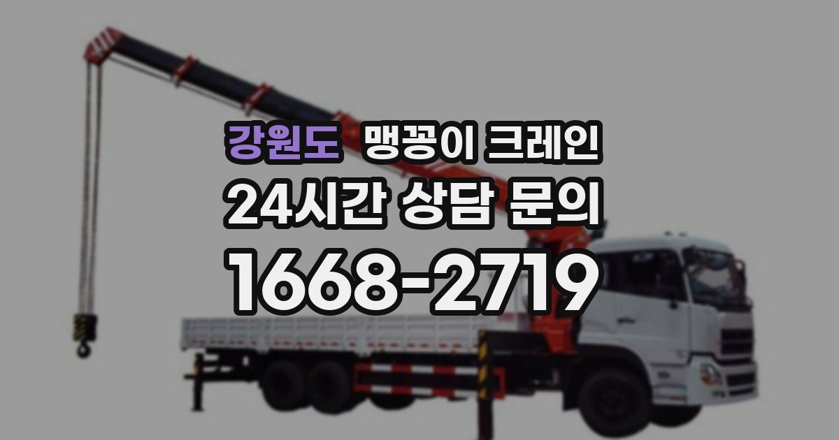 강원도 맹꽁이 크레인