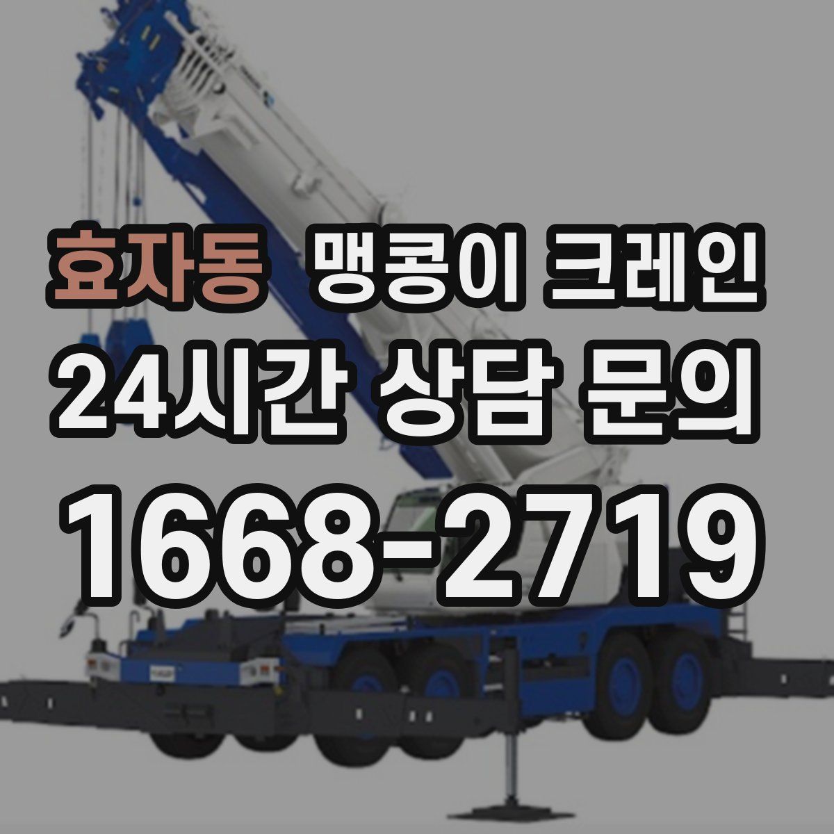 효자동 맹콩이 크레인