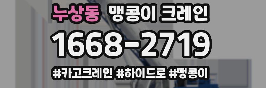 누상동 맹콩이 크레인