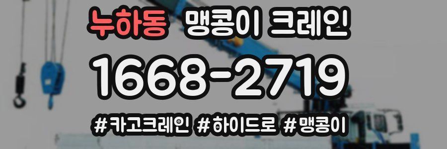누하동 맹콩이 크레인
