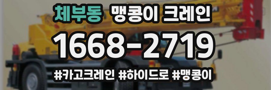 체부동 맹콩이 크레인