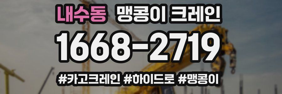 내수동 맹콩이 크레인