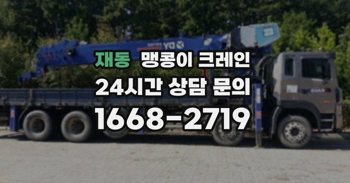 재동 맹콩이 크레인