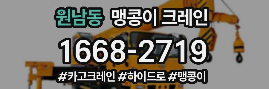원남동 맹콩이 크레인