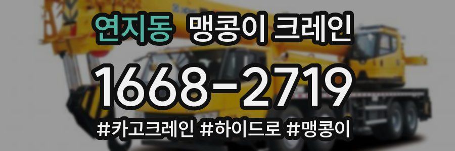 연지동 맹콩이 크레인