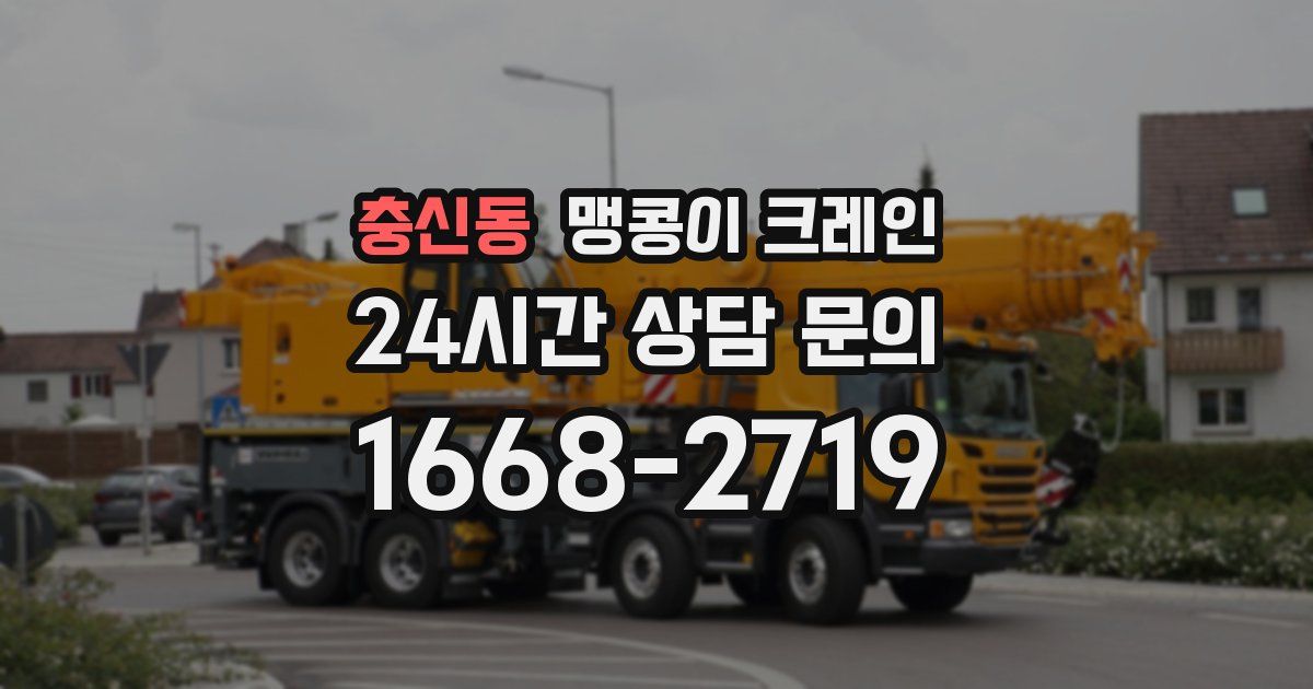 충신동 맹콩이 크레인