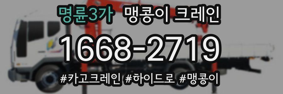 명륜3가 맹콩이 크레인