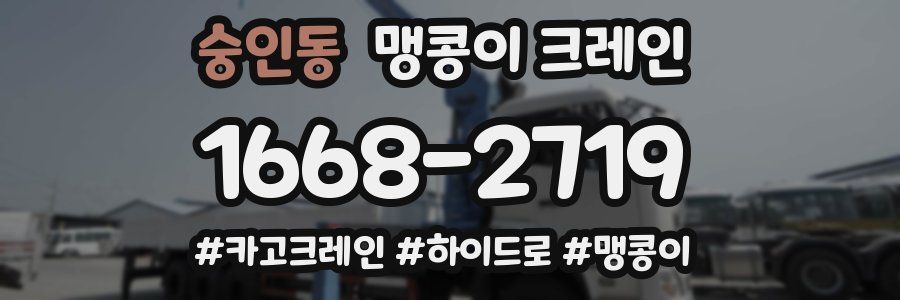 숭인동 맹콩이 크레인