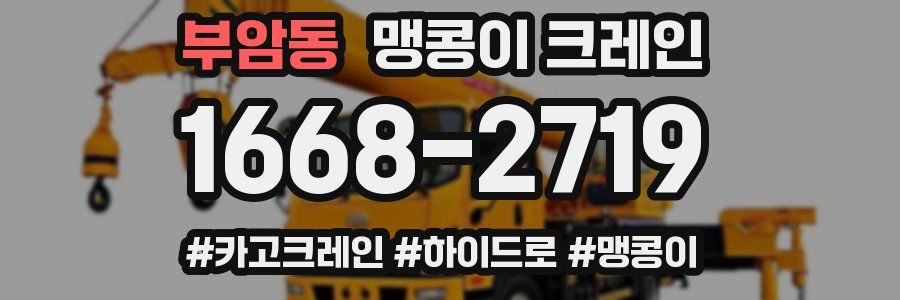 부암동 맹콩이 크레인