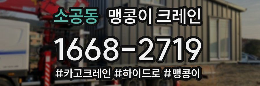 소공동 맹콩이 크레인