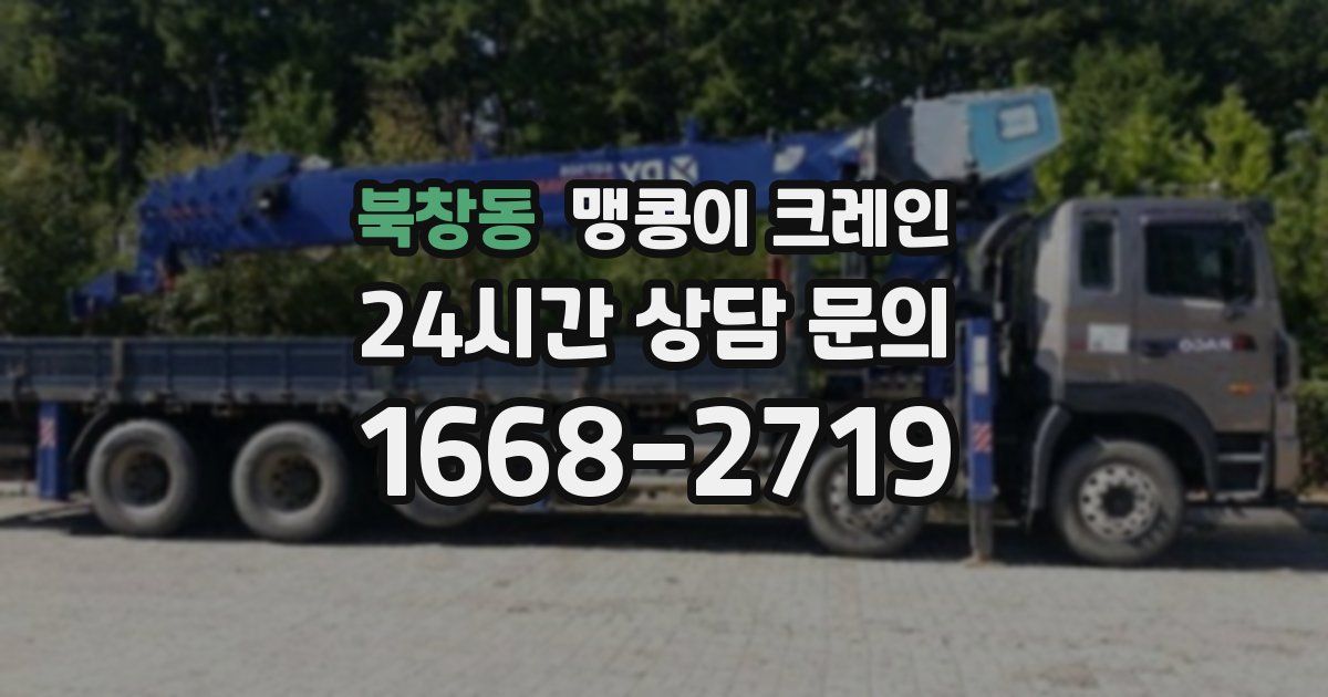 북창동 맹콩이 크레인
