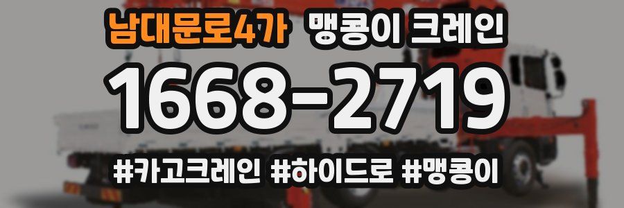 남대문로4가 맹콩이 크레인