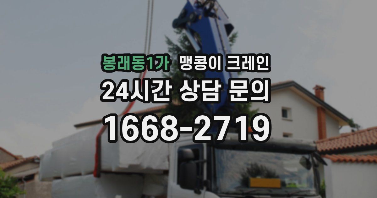 봉래동1가 맹콩이 크레인