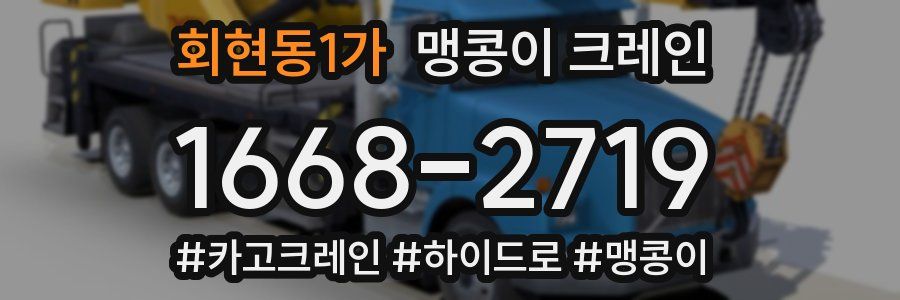회현동1가 맹콩이 크레인